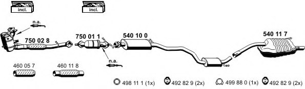 ERNST 110019 Exhaust System
